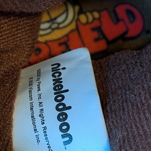 Garfield Slippers Oversized Plush Orange Shoes Nickelodeon Large - Picture 8 of 9